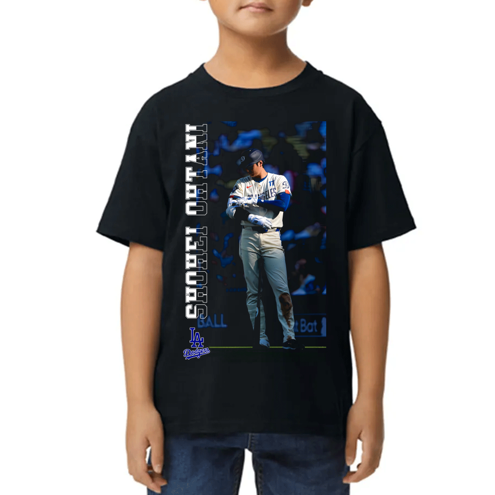 Playera de Niño Angeles Dodgers Ohtani Algodón Premium #0002591