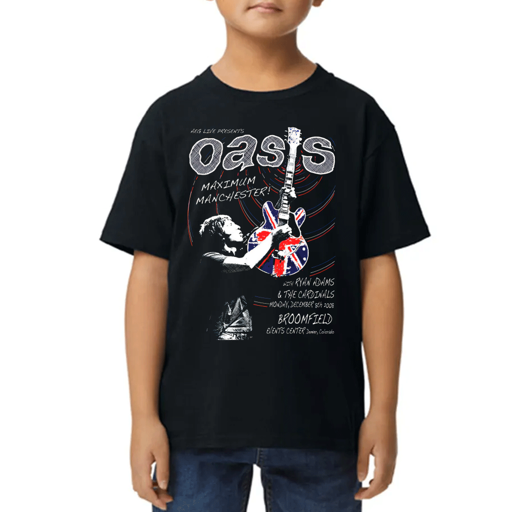 Playera de Niño Oasis Maximum Manchester Algodón Premium #0002594