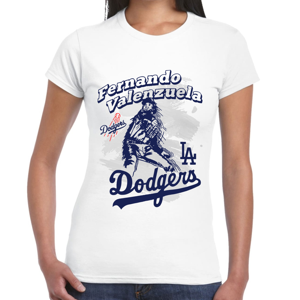 Playera Los Dodgers Fernando Valenzuela Algodón Premium #0002601