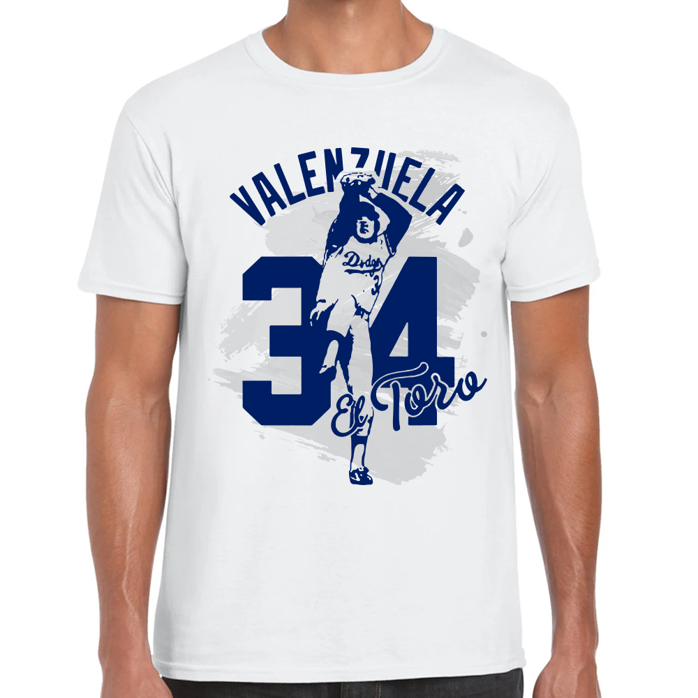 Playera Los Dodgers Fernando Valenzuela Algodón Premium #0002603