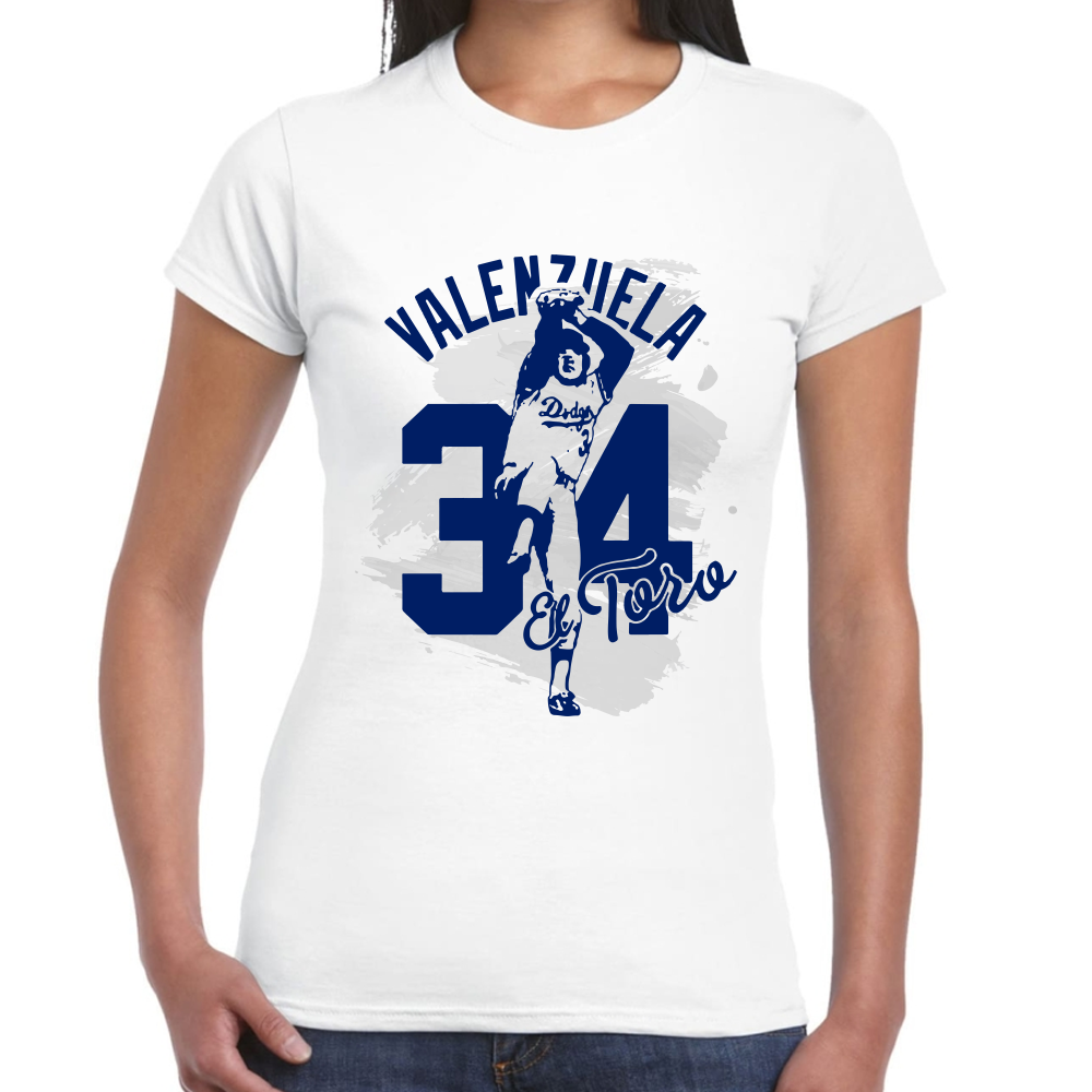 Playera Los Dodgers Fernando Valenzuela Algodón Premium #0002603