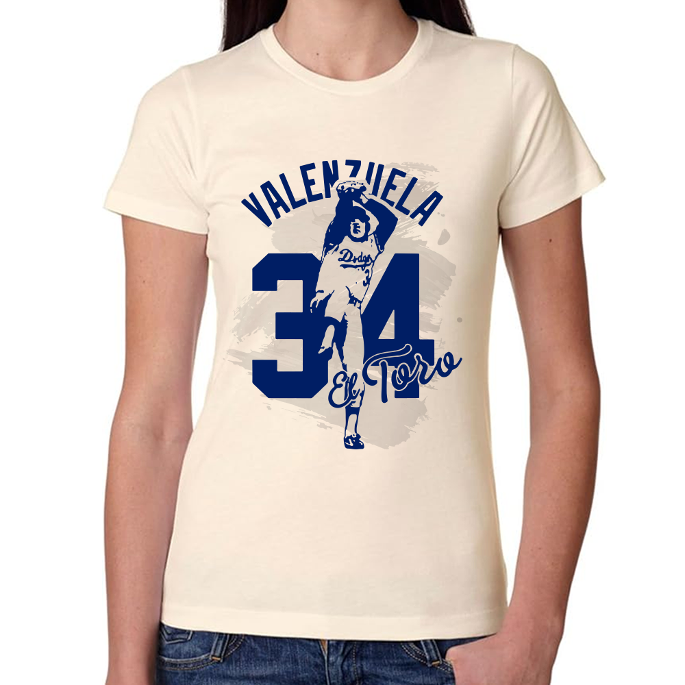Playera Los Dodgers Fernando Valenzuela Algodón Premium #0002603