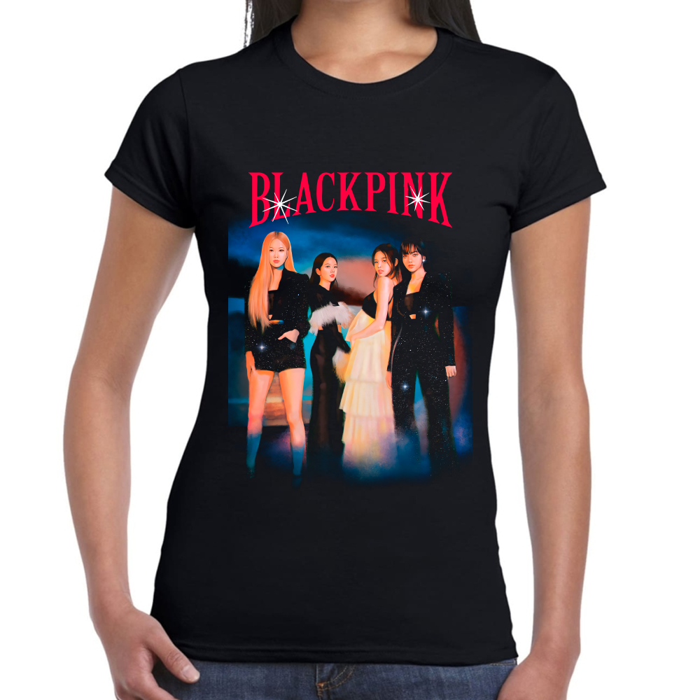 Playera BlackPink Algodón Premium #0002607 Imagen secundaria del producto