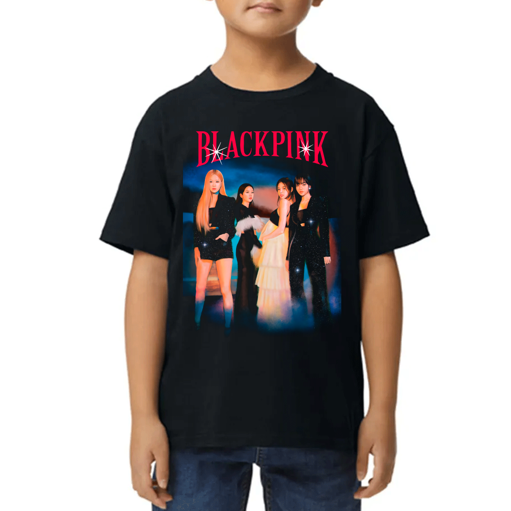 Playera de Niño BlackPink Algodón Premium #0002607
