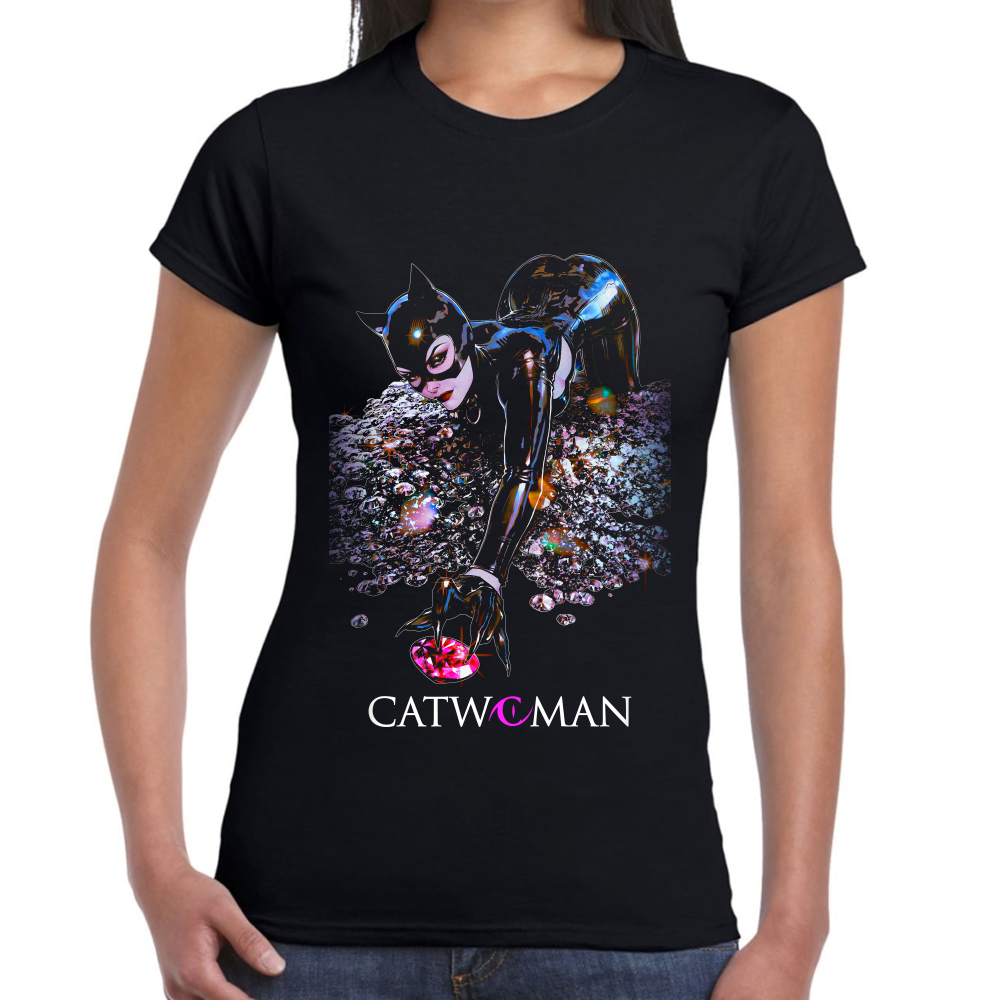 Playera DC Catwoman Algodón Premium #0002609 Imagen secundaria del producto