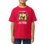 Playera de Niño Minecraft Cumpleaños Nivel Alcanzado Algodón Premium #0002610