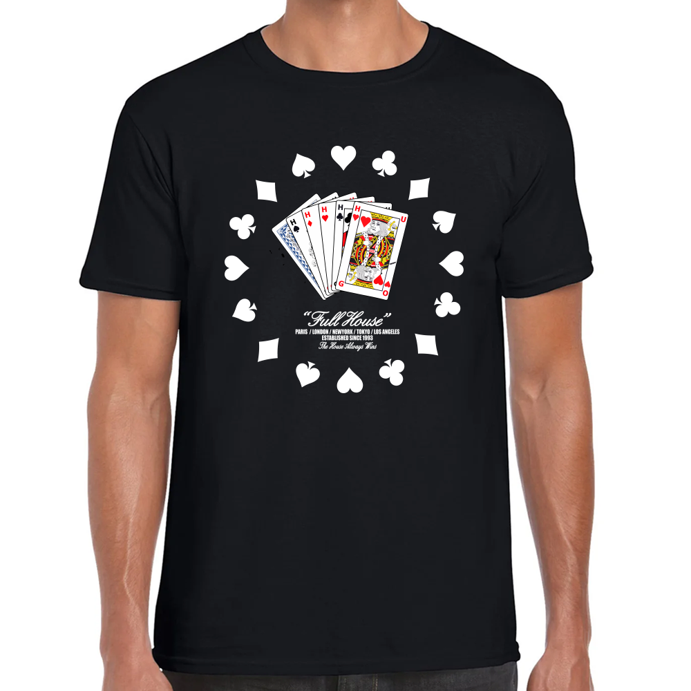 Playera Poker Playing Cards Hugo Algodón Premium #0002613