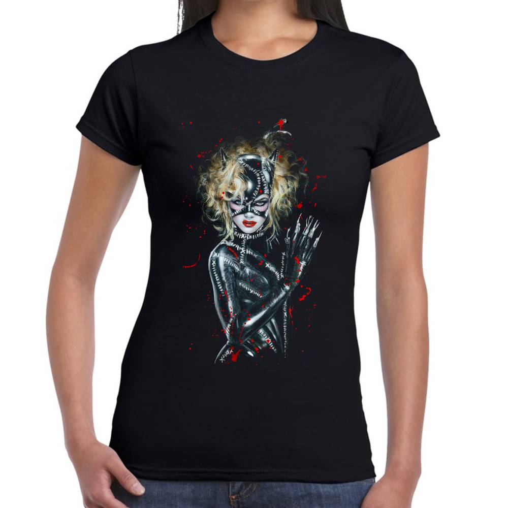 Playera Catwoman Carnivore Algodón Premium #0002617 Imagen secundaria del producto