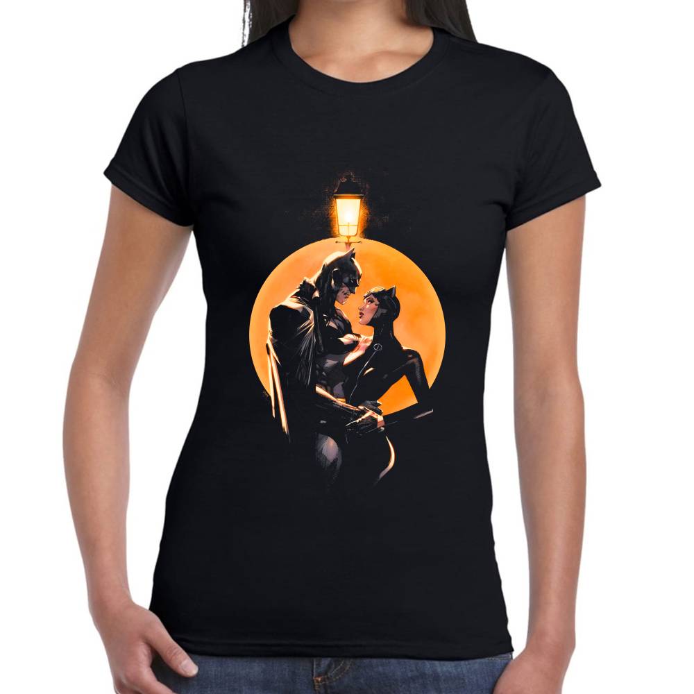 Playera Catwoman & Batman Algodón Premium #0002618 Imagen secundaria del producto
