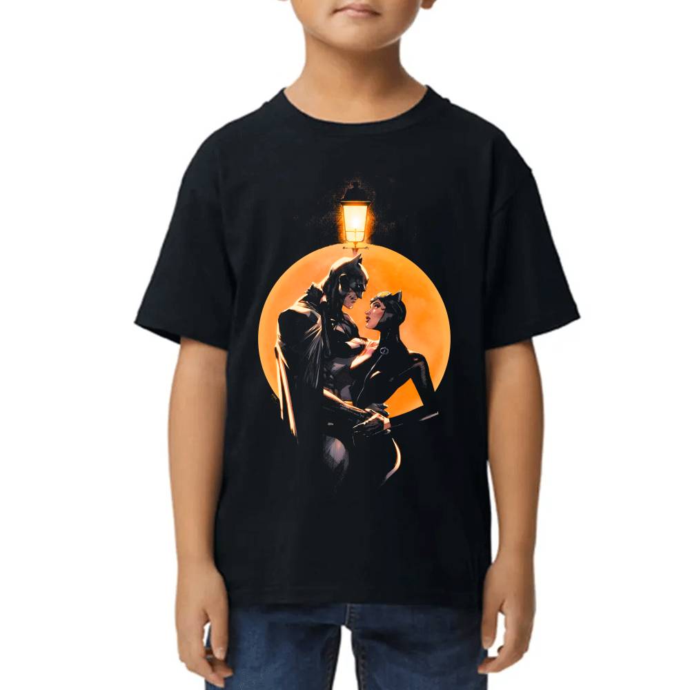 Playera de Niño Catwoman & Batman Algodón Premium #0002618 Imagen principal del producto