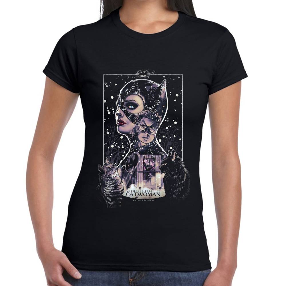Playera Catwoman Algodón Premium #0002620 Imagen secundaria del producto