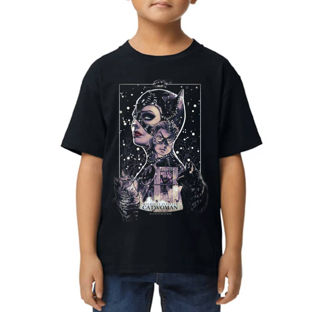 Playera de Niño Catwoman Algodón Premium #0002620 Imagen principal del producto