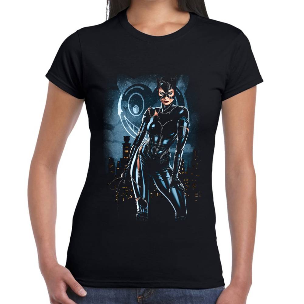 Playera Catwoman Algodón Premium #0002621 Imagen secundaria del producto