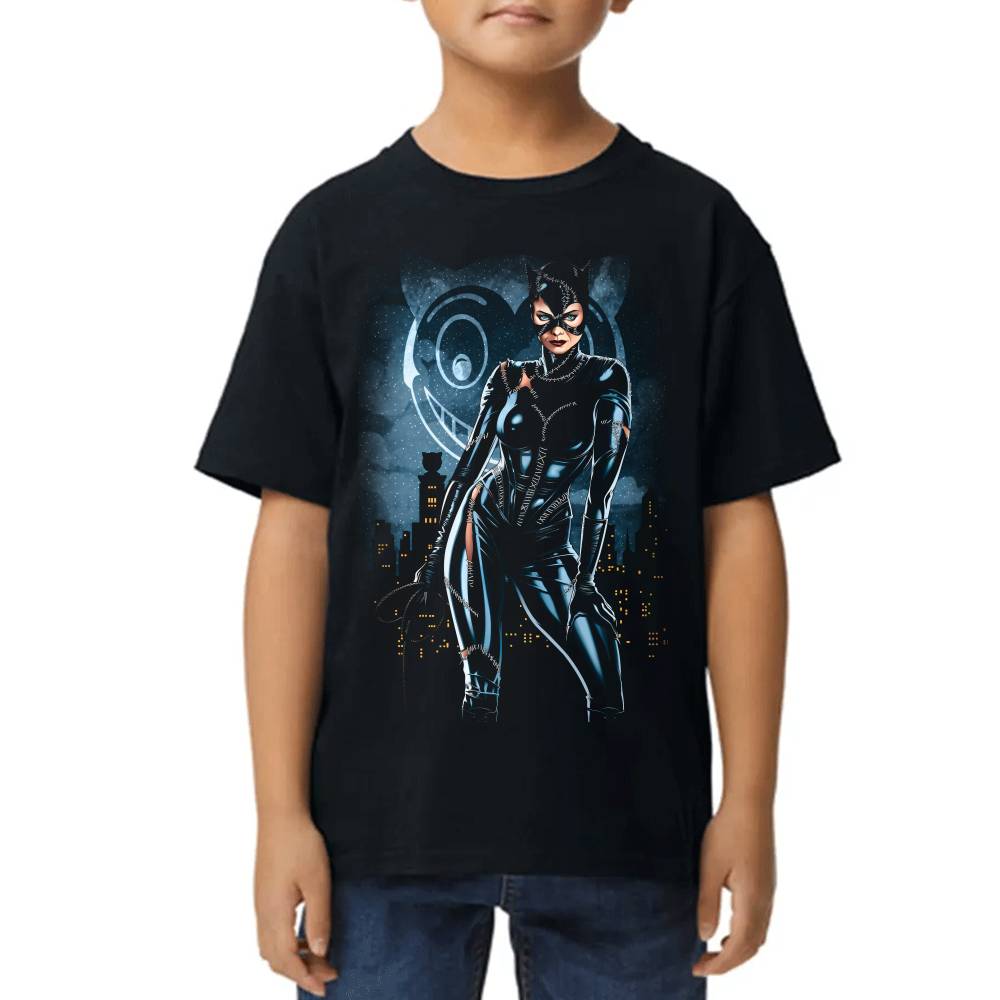 Playera de Niño Catwoman Algodón Premium #0002621 Imagen principal del producto