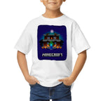 Playera de Niño Minecraft Zombie Creepy Mansion Sherpa Blanket Algodón Premium #0002627