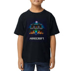 Playera de Niño Minecraft Zombie Creepy Mansion Sherpa Blanket Algodón Premium #0002627