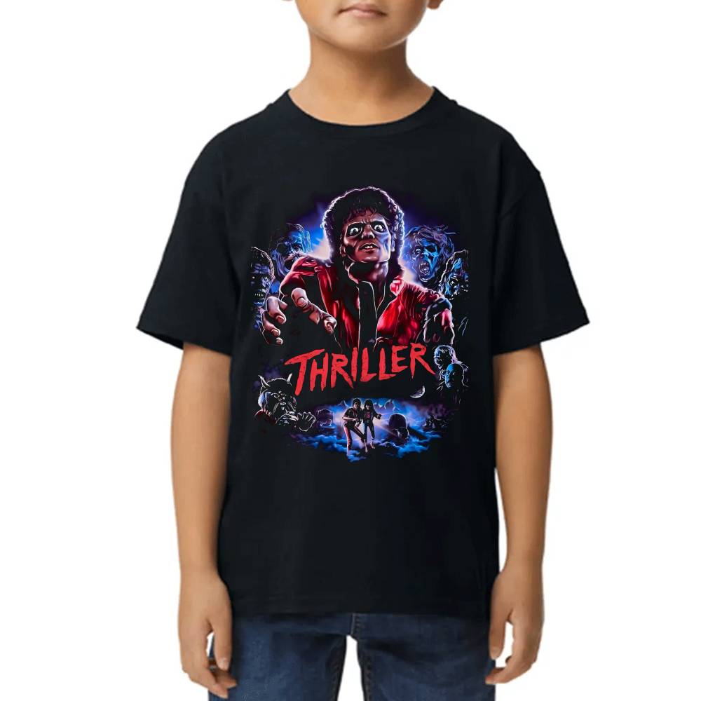 Playera de Niño Michael Jackson Thriller Algodón Premium #0002629