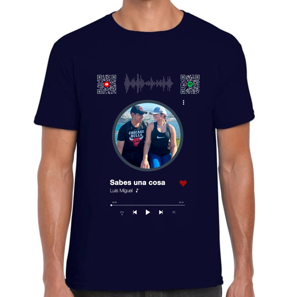 Playera San Valentin Nuestra Canción Algodón Premium #0002630