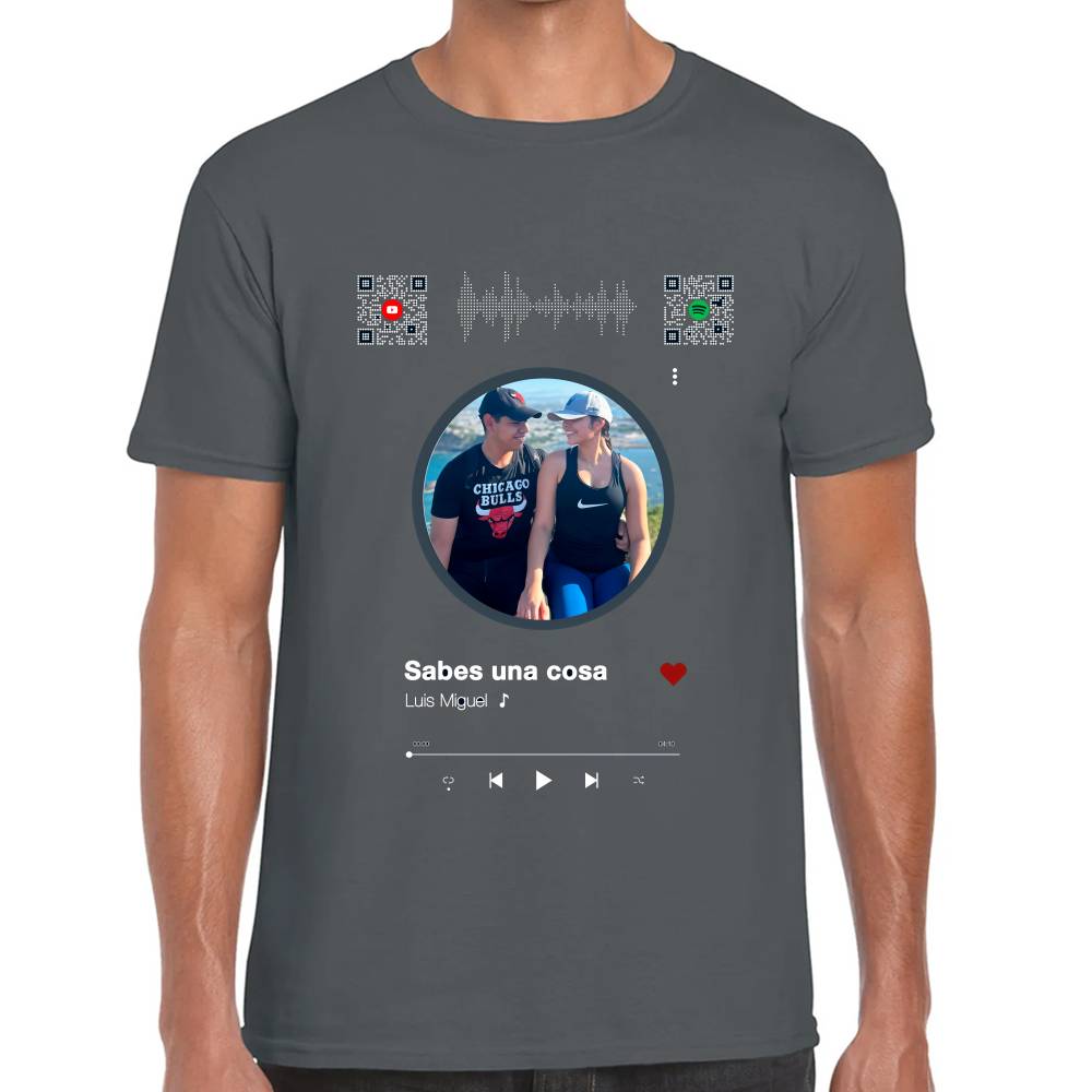 Playera San Valentin Nuestra Canción Algodón Premium #0002630