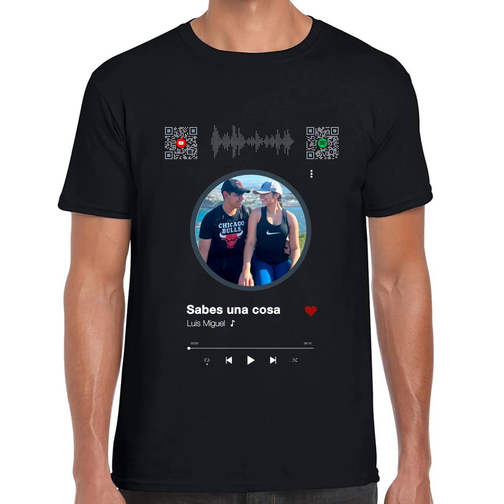 Playera San Valentin Nuestra Canción Algodón Premium #0002630