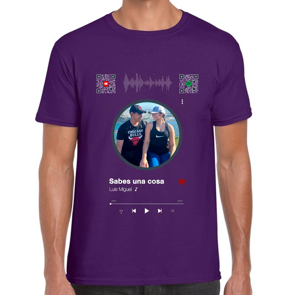 Playera San Valentin Nuestra Canción Algodón Premium #0002630