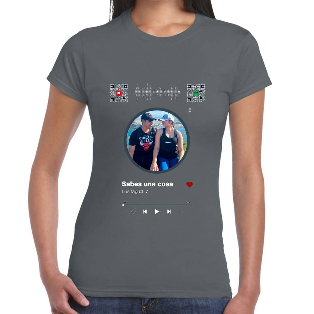 Playera San Valentin Nuestra Canción Algodón Premium #0002630