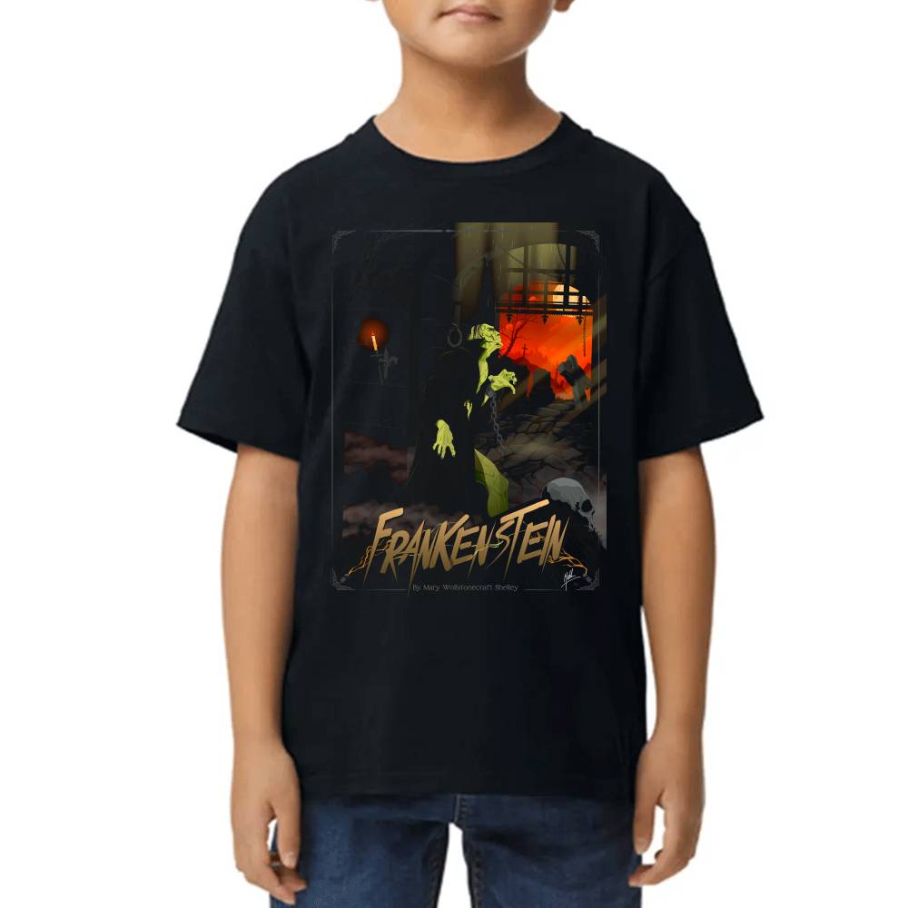 Playera de Niño Frankenstein Algodón Premium #0002631