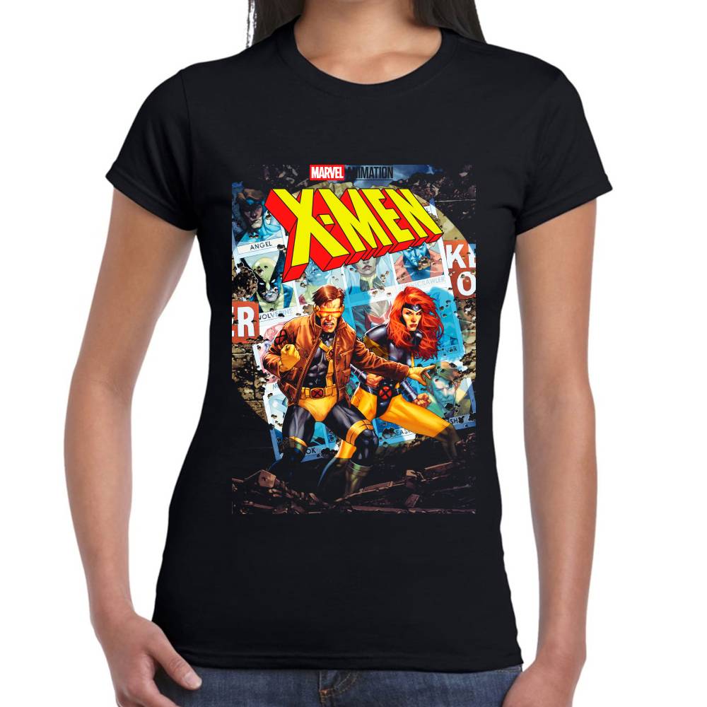 Playera Cyclops & Rogue X-Men Marvel Algodón Premium #0002634
