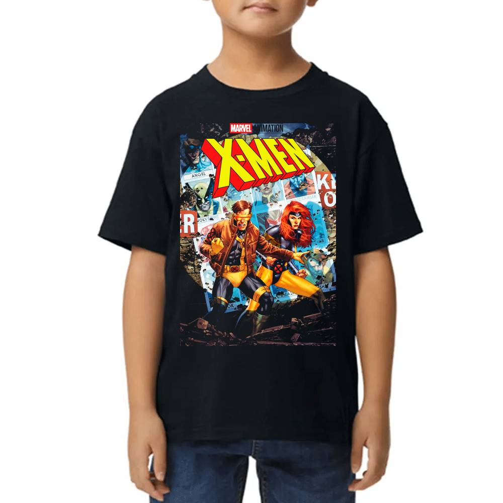 Playera de Niño Cyclops & Rogue X-Men Marvel Algodón Premium #0002634