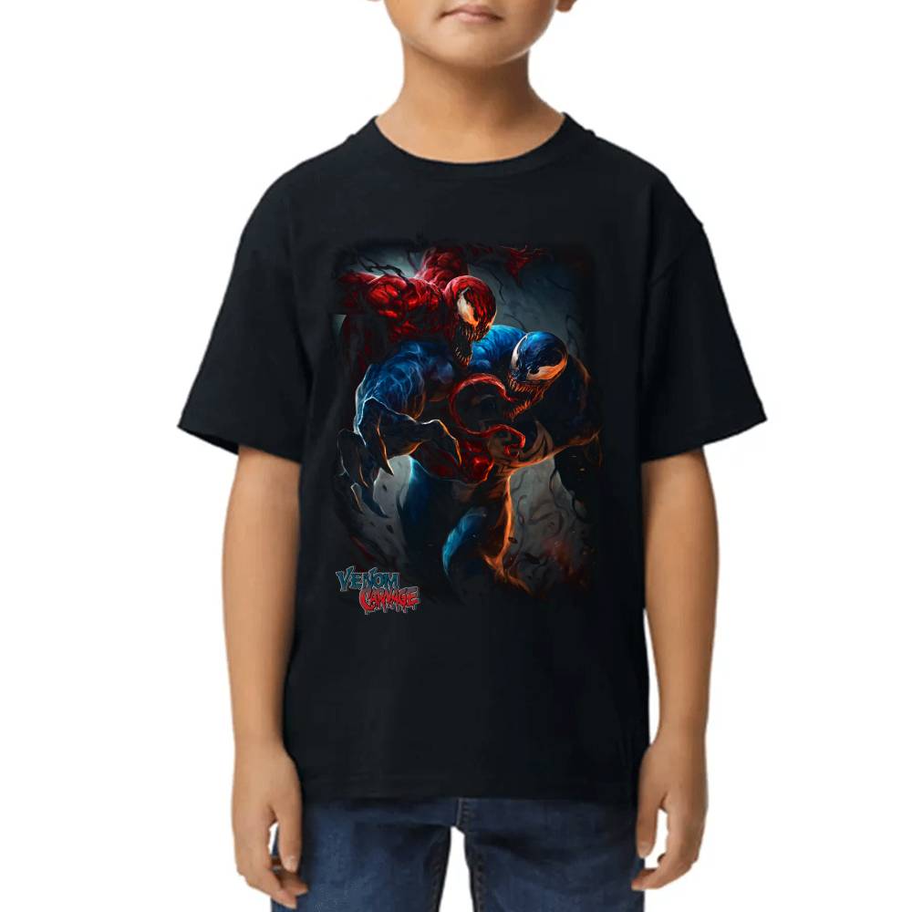 Playera de Niño Marvel Venom vs Carnage Algodón Premium #0002647