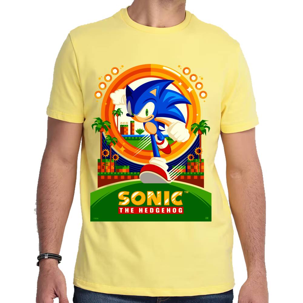 Playera Sonic The Hedgehog Algodón Premium #0002651
