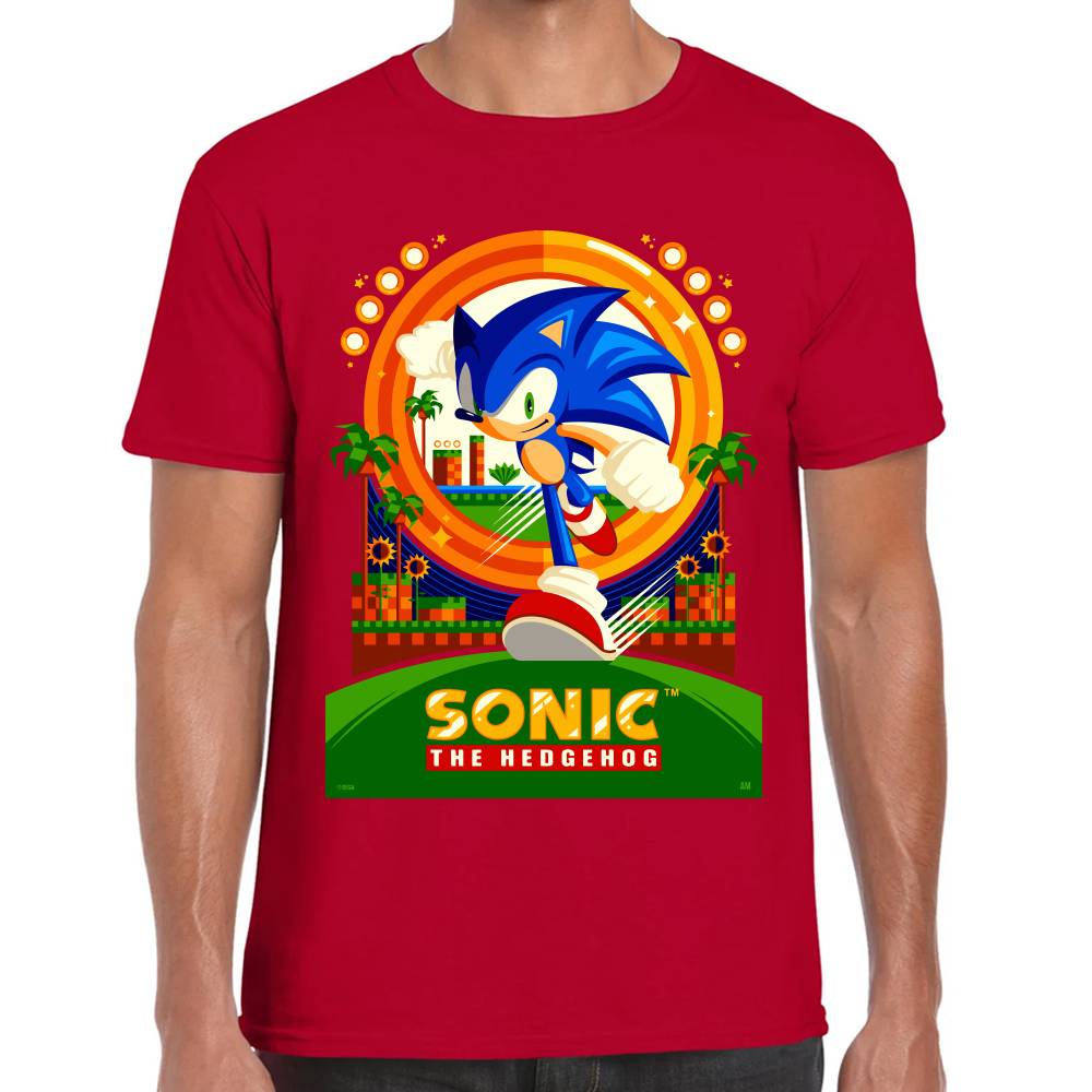 Playera Sonic The Hedgehog Algodón Premium #0002651