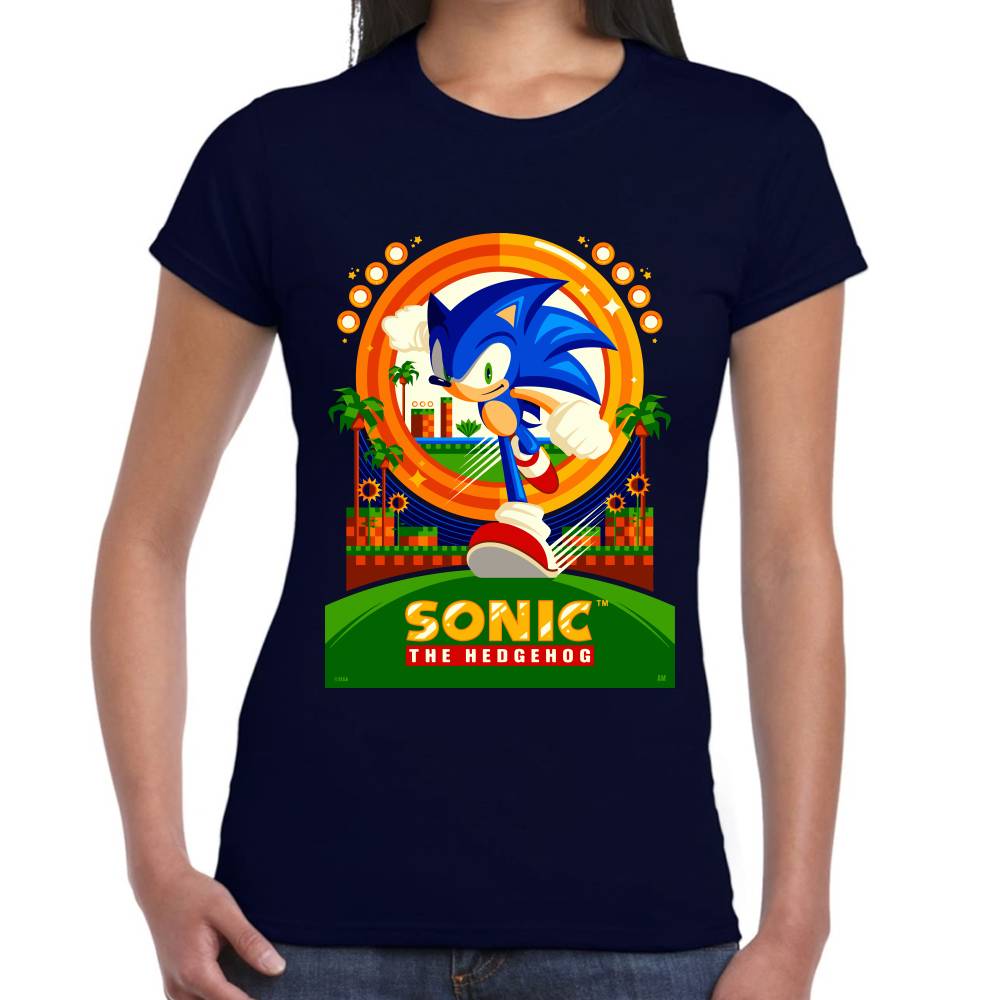 Playera Sonic The Hedgehog Algodón Premium #0002651