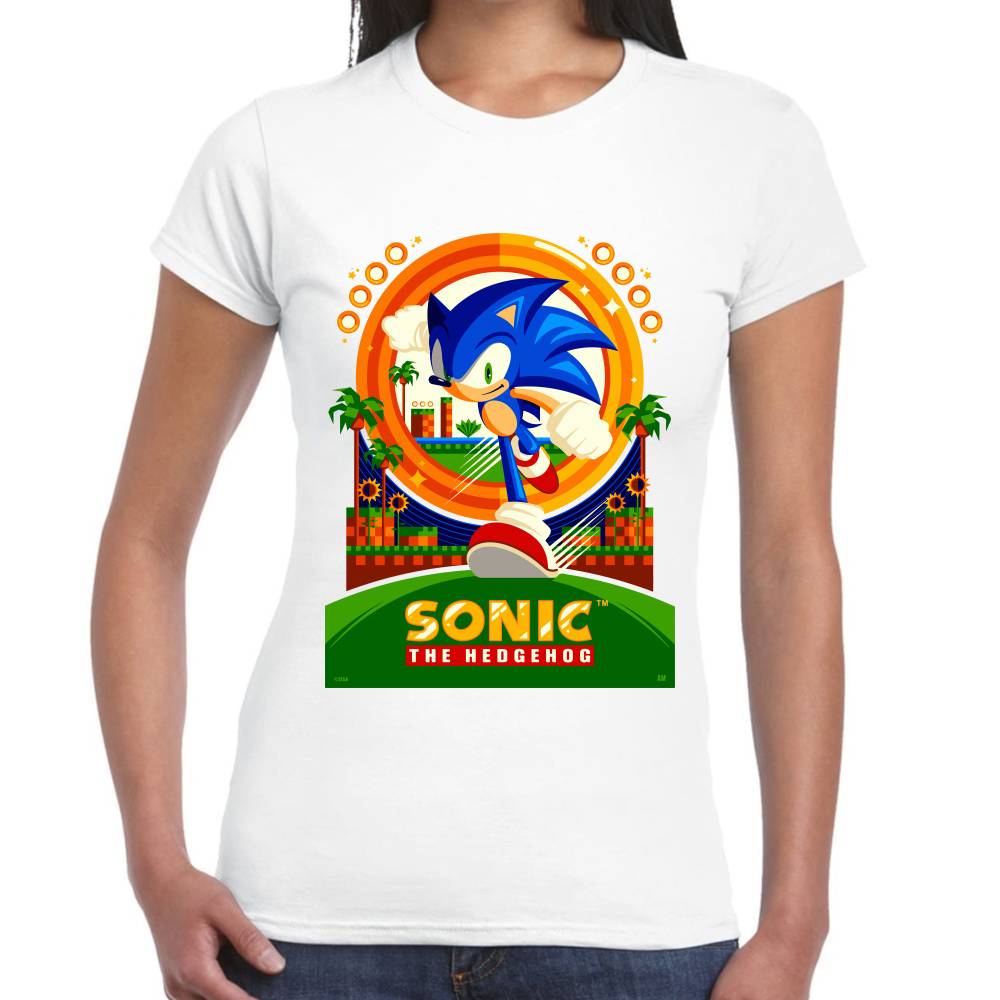 Playera Sonic The Hedgehog Algodón Premium #0002651