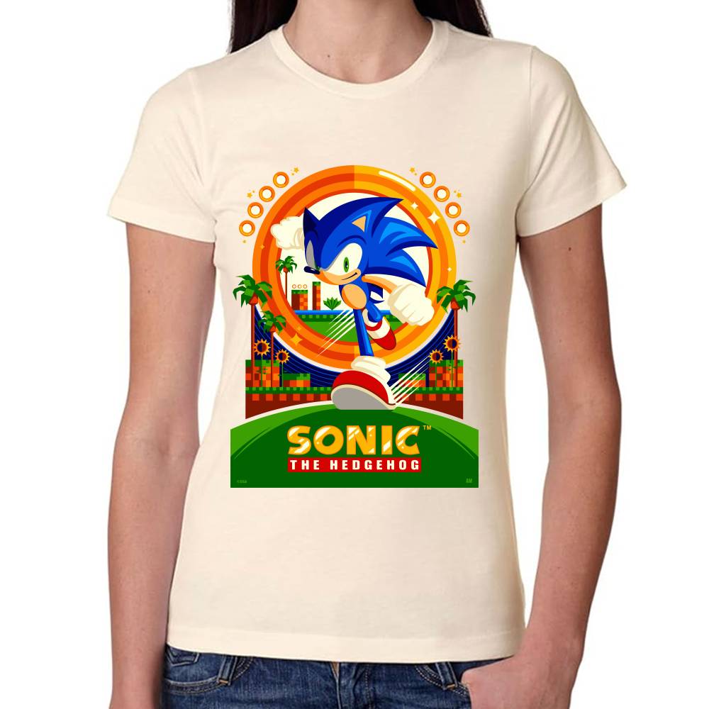 Playera Sonic The Hedgehog Algodón Premium #0002651