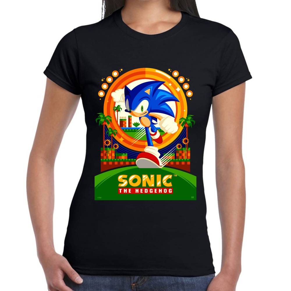 Playera Sonic The Hedgehog Algodón Premium #0002651