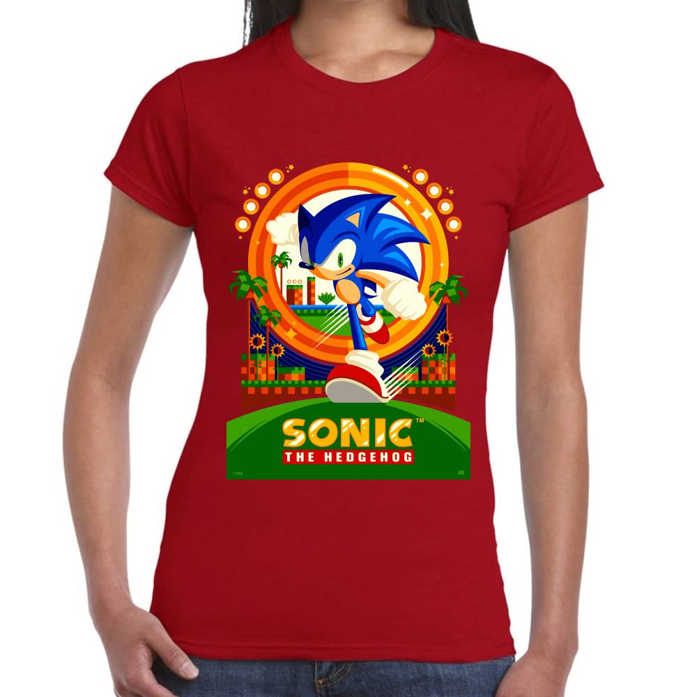 Playera Sonic The Hedgehog Algodón Premium #0002651
