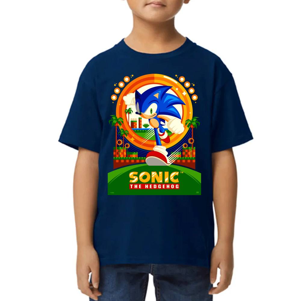 Playera de Niño Sonic The Hedgehog Algodón Premium #0002651