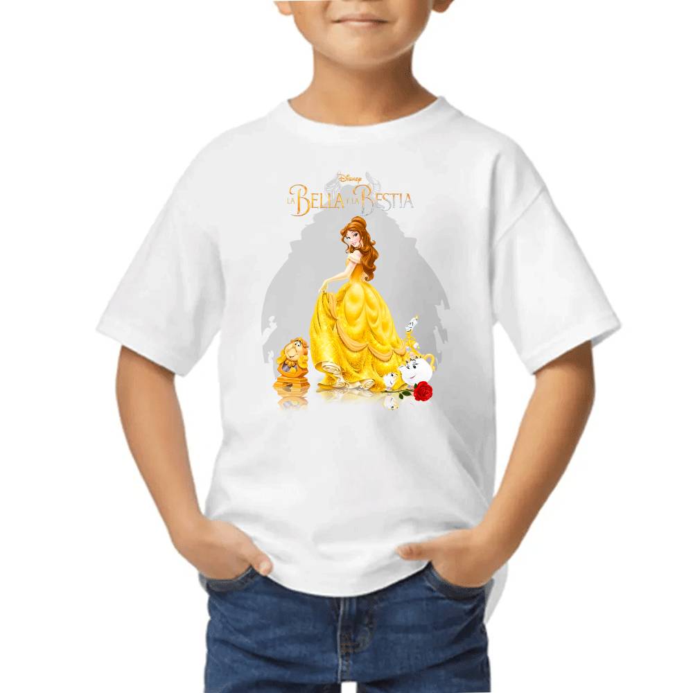 Playera de Niño La Bella y la Bestia Algodón Premium #0002653