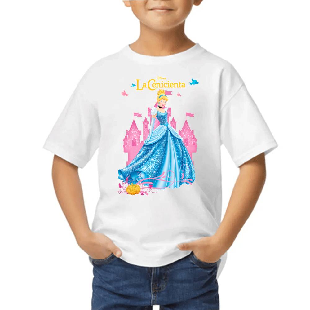 Playera de Niño La Cenicienta Algodón Premium #0002657