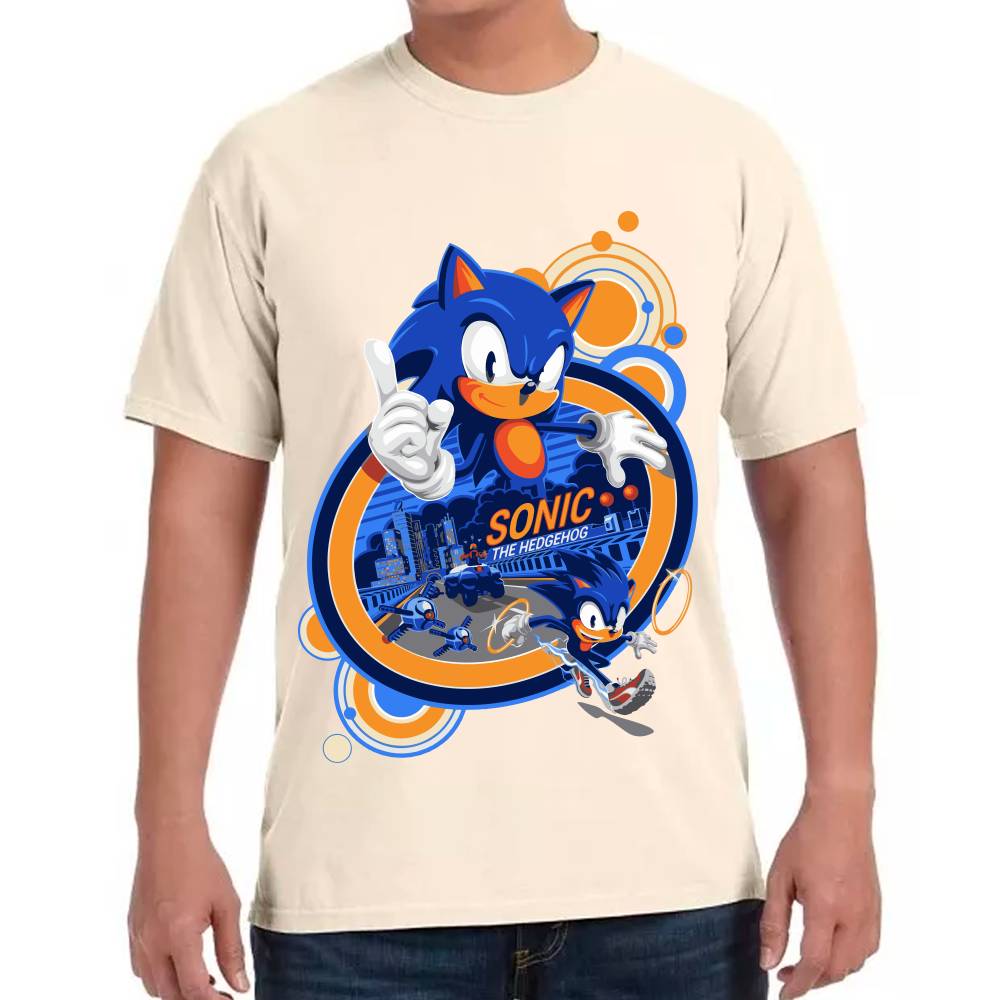 Playera Sonic The Hedgehog Algodón Premium #0002658