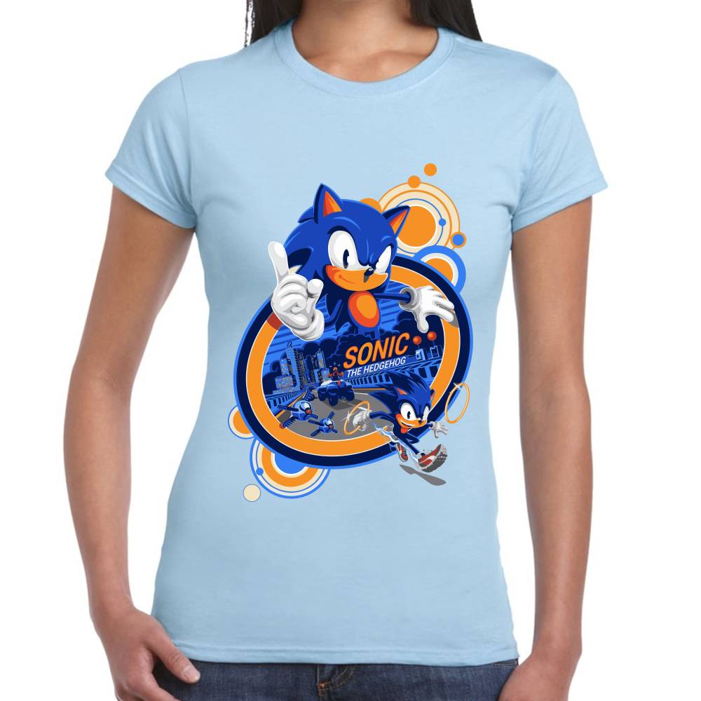 Playera Sonic The Hedgehog Algodón Premium #0002658
