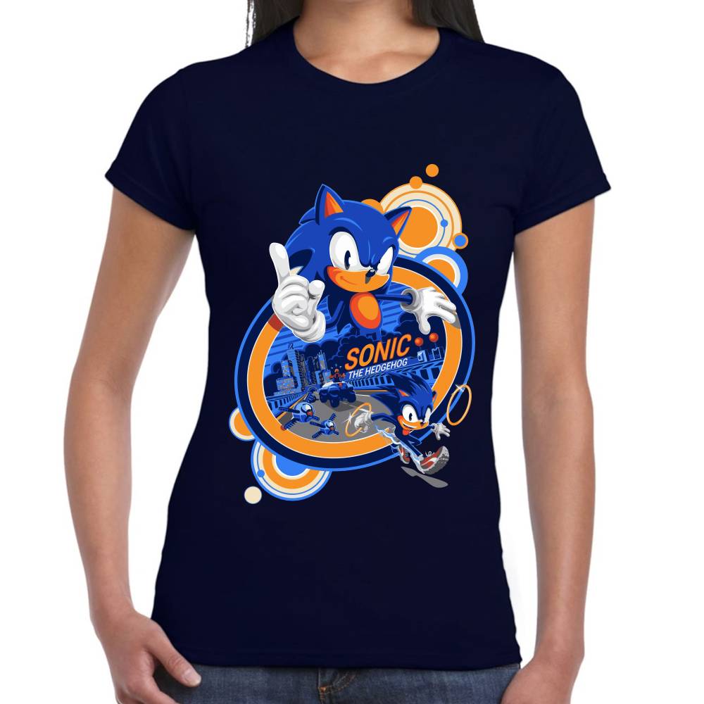 Playera Sonic The Hedgehog Algodón Premium #0002658
