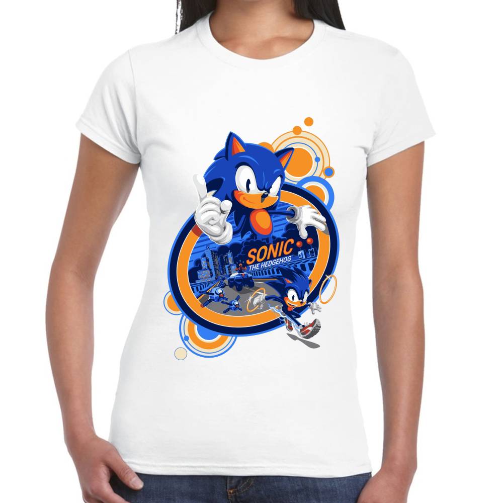 Playera Sonic The Hedgehog Algodón Premium #0002658