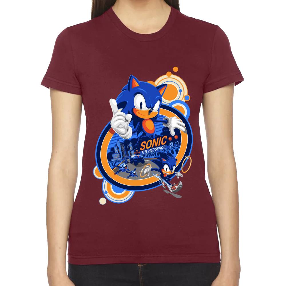 Playera Sonic The Hedgehog Algodón Premium #0002658