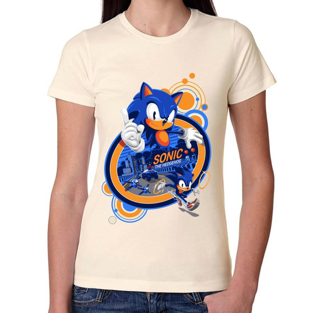 Playera Sonic The Hedgehog Algodón Premium #0002658