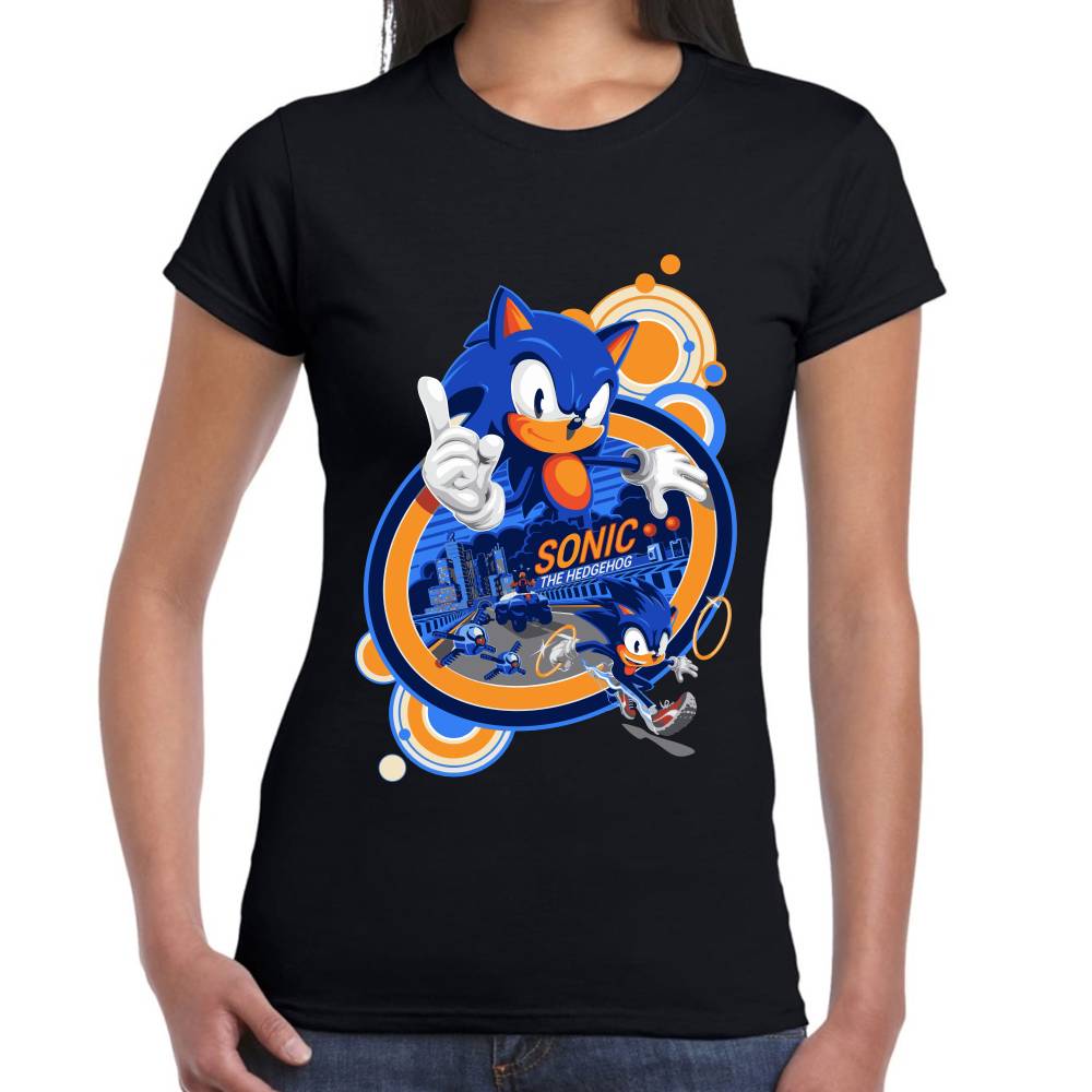Playera Sonic The Hedgehog Algodón Premium #0002658