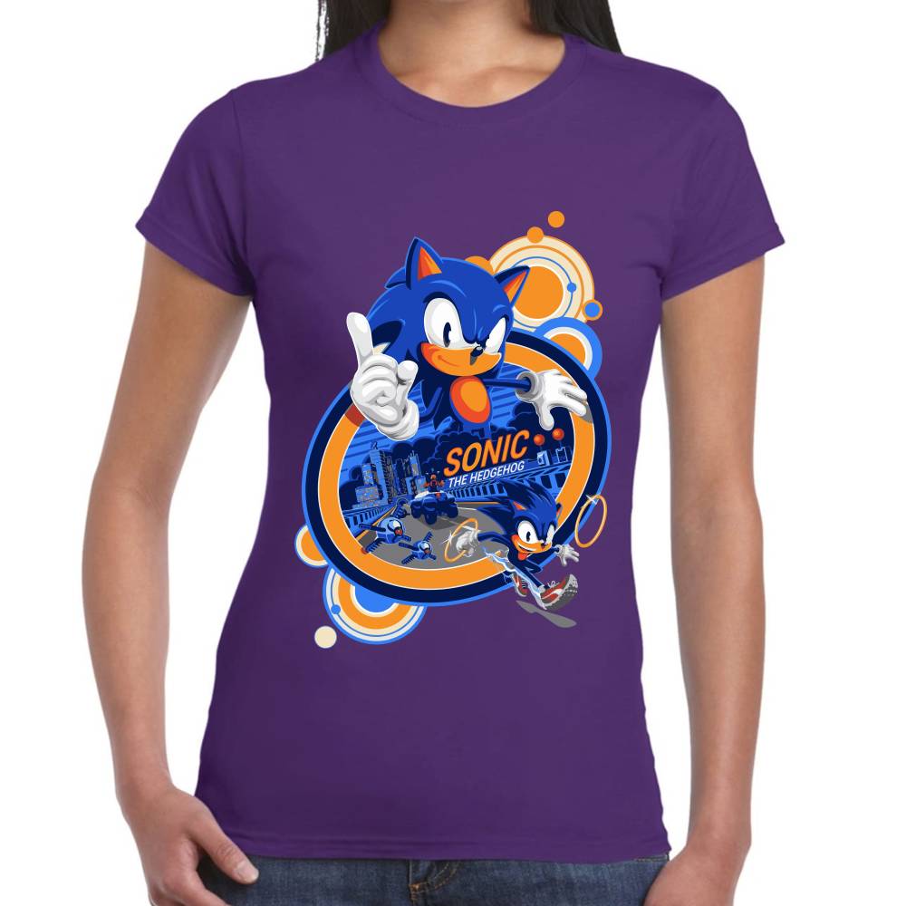 Playera Sonic The Hedgehog Algodón Premium #0002658