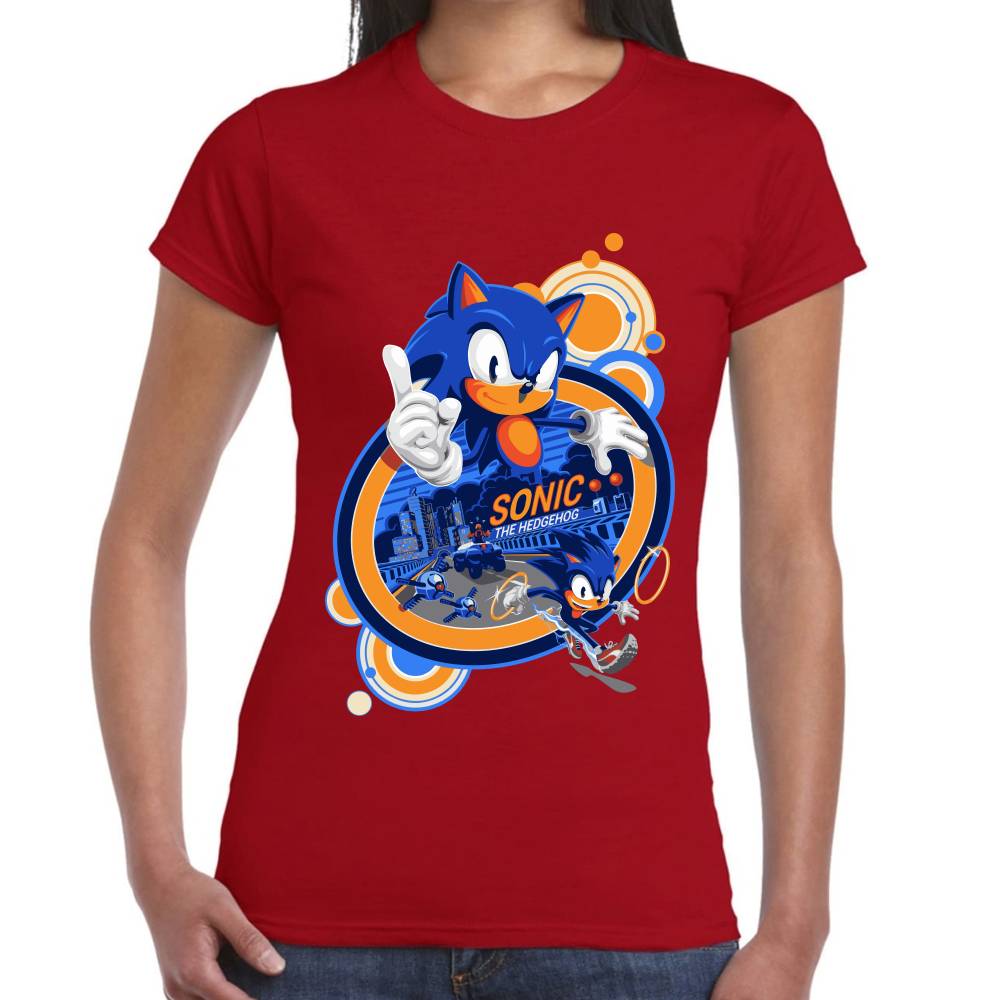 Playera Sonic The Hedgehog Algodón Premium #0002658