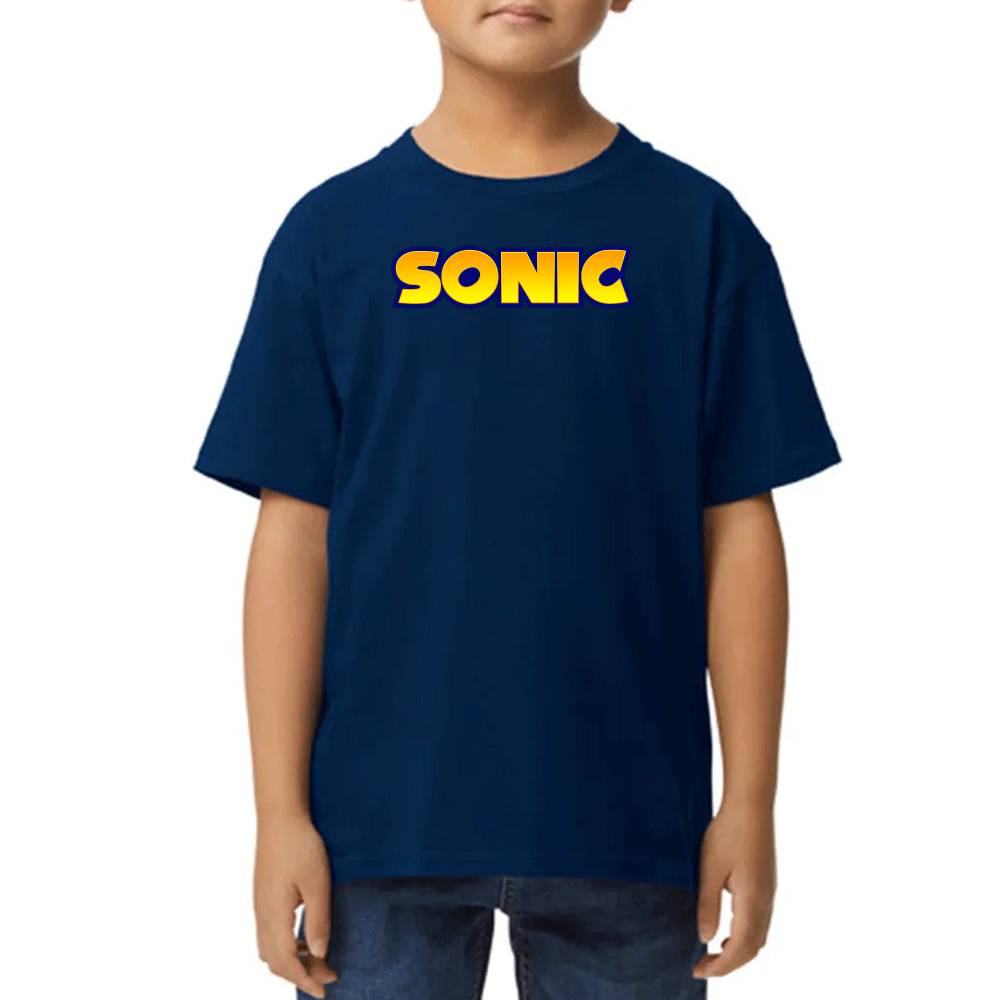 Playera de Niño Sonic Logo Algodón Premium #0002662